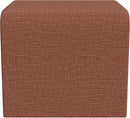 Modern Channel Rust Chenille Foot Stools Ottoman Home Décor, Soft Ottoman Foot Rest Chair for Bedroom and Living Room, Vanity Chair and Stool in Dressing Area, and Lounge (Rust Chenille) by CozyNest Decor