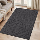 COSY HOMEER-Door-Mat-Non-Slip-Entryway-Rug 36”x60” Absorbent Welcome Mats Washable Dirt Trapper Door Mat Entrance Floor Mats for Front Back Doormats and Wet Shoes,Dark Grey by CozyNest Decor