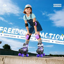 Adjustable Quad Skates for Kids, Teens, and Adults – Light-Up Wheels – Comfortable Fit, Secure Closure, Indoor and Outdoor Roller Skates for Boys and Girls by TinyTreasures Baby Boutique
