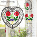 KY&BOSAM Heart Suncatcher Crystal Tree of Life Stained Glass Panles Real Flower Hangings for Windows Home Garden Outside Wind Chime Decor Birthday Gifts for Women Mother`s Day Christmas Ornament by GreenHaven Gardens