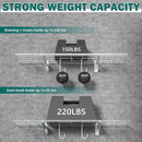 EVERHANGER Garage Wall Shelves, 12 X 48 Inch Wall Mounted Storage Shelves, Heavy Duty Metal Shelving with Hooks, 2 Pack, White by CozyNest Decor