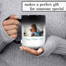 Personalized Coffee Mug, Magic Color Changing Photo Text 15 Oz Ceramic Mug, Customized Picture Name Tea Cup, Custom Fathers Day Mug, Taza Cafe Personalizadas Fotos,Gifts Women Men Mom, Black CC by TinyTreasures Baby Boutique