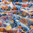 Boho Throw Blanket for Bed, 100% Cotton Soft Rustic Quilt Fall Blanket, 50"x60" Floral Printed Farmhouse Decor Bed Blankets, All Season Rustic Reversible Bohemian Throw Quilt by CozyNest Decor