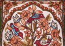 Tree of Life Pillow Cover - Gold Birds & Floral Suzani Cushions - Designer Flower Pillows - Modern Hand Embroidered Wool - Size 18x18 by CozyNest Decor