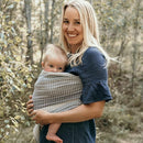 Hip Baby Wrap Ring Sling Baby Carrier for Infants and Toddlers - 100% Soft Cotton Baby Wraps Carrier for Babies 8-35 lbs - Perfect Baby Shower Gifts Moms and Dads - Nursing Cover (Moon Honeycomb) by TinyTreasures Baby Boutique