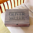 Personalized wooden name box for memories, keepsake Christmas gift, present for Him, Her, Boyfriend, Girlfriend, Baby Boy, Baby Girl, Brother, Sister, Guy, Groomsmen, Bride Friend for Birthday by TinyTreasures Baby Boutique