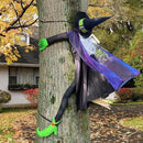POPGIFTU 64" Large Crashing Witch into Tree Halloween Outdoor Decoration – Funny Flying Witch Yard Prop for Porch, Garden & Lawn, Weather-Resistant Halloween Decor by CozyNest Decor