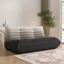 Bean Bag Chair, Loveseat Fireside Chair Bean Bag Sofa Large Bean Bag Chair for Adults, 2 Seater Bean Bag Chairs for Teens with High Density Comfortable Foam, Bean Bag for Living Room (Black&White) by CozyNest Decor