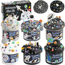 LAWOHO 6 Pack Galaxy Slime Kit for Kids- Cloud, Butter & Clear Slimes with Space Add-ins, 360ml Black Slime for Boys Girls, Kids Slime Kits for Easter Christmas Halloween Birthday, Space Party Favors by TinyTreasures Baby Boutique