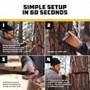 Wise Owl Outfitters Camping Hammock – 500lbs Portable Hammock with Tree Straps - Travel, Backpacking, Hiking, Outdoors Camping Gear - Single or Double by GreenHaven Gardens