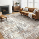 6x9 Area Rugs Washable Rug: Large Abstract Modern Soft Stain Resistant Indoor Floor Non Slip Accent Carpet for Living Room Bedroom Nursery Playroom Dining Room Office Dorm Home House Decor- Brown by TinyTreasures Baby Boutique