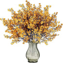 Sggvecsy 15 Pcs Babys Breath Artificial Flowers Gypsophila Bouquets Real Touch Fake Silk Flowers for Home Wedding DIY Floral Arrangement Table Centerpiece Thanksgiving Autumn Decoration (Orange) by CozyNest Decor