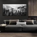 Black and White Canvas Wall Art for Office,Forest Wall Art for Bedroom Above Bed 24 x 48 Inch by CozyNest Decor