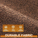 Mibao Front Door Mat, Dirt Trapper Welcome Mat for Outdoor Indoor, Non-Slip Waterproof Doormat, Durable Machine Washable Low Profile Entry Rug for Back Door Outside Patio Porch, 30" x 18", Brown by CozyNest Decor