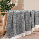 NEXHOME PRO Soft Throw Blankets for Couch, Reversible Warm Blankets Cozy Knit Blanket for Women, Fuzzy Plush Lightweight Throws for Sofa, Bed, Picnic, Black 50 x 60 inches by TinyTreasures Baby Boutique