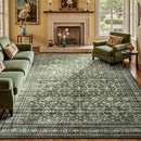 Lofus 8x10 Area Rug for Living Room,Green Washable Large Rugs with Non-Slip Backing,Soft Boho Carpets for Bedroom Dining Room Home Office Indoor Nursery by TinyTreasures Baby Boutique