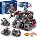 Sillbird Robot Building Kit with Remote Control Gifts for Kids Boys Ages 8-12, STEM Coding Robotic Technic Tracked Racer Car Toys for Birthday - Build 4in1 Model with 631 Pieces by TinyTreasures Baby Boutique