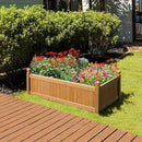 Yaheetech 46″ L × 23.5″ W × 16″ H Wooden Raised Garden Bed, Horticulture Wood Rectangular Garden Planter Outdoor, Raised Planter Box for Yard/Greenhouse/Vegetable/Flower/Herbs, Light Brown by GreenHaven Gardens