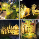 2W Solar Spotlights,T-SUNRISE IP65 Waterproof Outdoor Solar Lights Landscape Lighting Wall Light Auto On/ Off with 2 Warm White Dual Spot Headlamp for Tree,Patio, Yard, Garden by GreenHaven Gardens