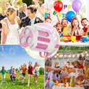 Upgraded Bubble Machine Gun - Auto Bubble Blower, 8000+ Bubbles Per Minute for Kids & Adults Indoor/Outdoor Party - Pink by TinyTreasures Baby Boutique