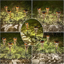 DIBIEECN 4 Pack Butterfly Solar Garden Pathway Lights Outdoor,Metal Garden Decorations Outdoor Lights with Patterns and Warm Light,Waterproof Landscape Lighting for Path Patio Backyard Yard by GreenHaven Gardens