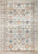 Keen Home Design 4x6 Rug - Machine Washable Area Rug with Non-Slip Backing, Ideal for Living Room, Dining Room, Bedroom - Vintage, Easy Clean, Durable, Low Pile Rug - (4' x 6') by CozyNest Decor