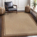 CAMILSON Outdoor Rug 8x10 Bordered Natural Brown Modern Area Rugs for Indoor and Outdoor Patios, Kitchen and Hallway Mats, Washable Porch Deck Outside Carpet (Border Jute, 8 x 10) by GreenHaven Gardens