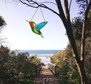 Hummingbird Stained Glass Window Hangings, Birds Stained Glass Decorations,Bird Suncatcher for Window Decor Hummingbird Gifts for Mom,Bird Lovers by GreenHaven Gardens