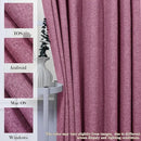 Full Blackout Privacy Curtains, 240 Inch Extra Wide Linen Blend Drapes, Pinch Pleat Window Drapery for Room Divider Storage/Space Room Separation, 1 Panel, W 240" x L 108", Lilac by CozyNest Decor