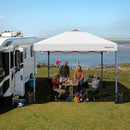 Yaheetech 10x10 Pop-up Canopy Tent w/ 2 Integrated Wheels for Mobility, Waterpoof & Heavy Duty, Instant Sun Shelter with Carry Bag, Weight Bags for Outdoor Camping Beach Patio Parties, White by GreenHaven Gardens