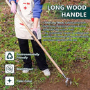 Berry&Bird Garden Weeder Hoe, 63'' Stainless Steel Hula Hoe for Weeding, Action Stirrup Hoe for Gardening Loop Scuffle Hoe with Wooden Long Handle Hand Weeder Tool Push Pull Dutch Hoe Heavy Duty by GreenHaven Gardens