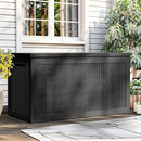 YITAHOME 260 Gallon XXL Large Deck Box, Outdoor Resin Storage Box, Lockable Storage Container for Patio Cushions, Furniture, Garden Tools, Water Resistant (Black) by CozyNest Decor