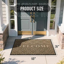 Yimobra Welcome Mat Outdoor Indoor, All-Season Waterproof Front Door Mat Outside Entrance, All-Weather Heavy Duty Non-Slip Doormat, Low Profile Porch Patio Entrance Mats, 60x36, Coffee by CozyNest Decor
