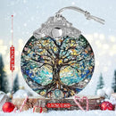 Tree of Life Stained Glass Suncatcher - Holidays & Christmas Tree Ornament, Decor & Gifts by GreenHaven Gardens