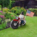 Solar Garden Gnomes Statues,Garden Sculptures & Statues,Motorcycle Gnome Garden Statues Outdoor Clearance with Lights,Resin Garden Decor for Outside Patio Lawn Garden Gift by GreenHaven Gardens