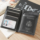 Polare Luxury RFID Blocking Leather Passport Holder Travel Wallet For Men and Women (Carbon Black) by TinyTreasures Baby Boutique