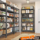 REIBII 6-Tier Metal Shelving Unit Storage Shelves, Sturdy Wire Shelving Adjustable Deep Pantry Shelves Load 800LBS Dorm Storage Shelves for Kitchen Pantry Closet,13.8" D x 21.5" W x 70.5" H by TinyTreasures Baby Boutique