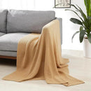Amazon Basics Chunky Cable Knit Throw Blanket for Couch, Sofa, Bed, Lightweight Soft Cozy, Sand, 50"x 60" by CozyNest Decor