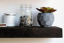 Urban Legacy Reclaimed Barnwood Planks | Floating Shelves for Wall w/Flush Mount Shelf Bracket Set Included | Set of 2 (Coffee Bean, 40"x7"x 2") by CozyNest Decor