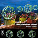Flacchi Hanging Iron Sphere Lights with Artificial Greenery – 12Inch 120 LED Waterproof Outdoor/Indoor Decor Ball Light with Timer & 8 Modes – 2 Pack for Garden, Christmas, Weddings (Cool White) by GreenHaven Gardens