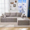 Hobestluk 96“ Modular Sectional Sofa Couches L-Shape Couch 3 Seat Modular Sofa Memory Foam Sectional Couches for Living Room, Cloud Couch with Oversized Chaise (Grey, Checked (Right Facing Chaise)) by CozyNest Decor