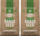 O.M. Scott and Sons Tall Fescue Blend Grass Seed, Fertilizer and Soil Improver, Naturally Crowds Out Weeds, Covers Up to 2,000 sq. ft., 8 lbs., 2-Pack by GreenHaven Gardens
