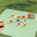 UDEAR Foldable Picnic Blanket,80"x80" Waterproof, Sandproof, Portable with Tote Bag for Beach, Park, Camping, and Travel,Green Plaid by TinyTreasures Baby Boutique