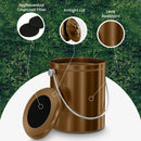 Utopia Kitchen Compost Bin for Kitchen Countertop, 1.3 Gallon Compost Bucket for Kitchen with Lid, Includes 1 Spare Charcoal Filter (Bronze) by GreenHaven Gardens