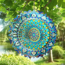 Wind Spinners Peacock Mandala Wind Spinner 3D Hanging Wind Sculpture Creates Mesmerizing Holographic Effect, Outdoor Garden Decor Kinetic Yard Art Decoration, Fun Mandala Gifts for Women Men by GreenHaven Gardens