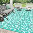 HEBE Outdoor Rug Waterproof 6x9, Reversible Plastic Straw Rug RV Camping Rug, Indoor Outdoor Patio Mat Clearance, Outside Carpet for Porch,Deck,Camper,Balcony,Backyard,Picnic by GreenHaven Gardens