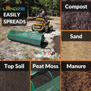 LANDZIE Lawn and Garden Spreaders - 60 x 20 Inch Tow-Behind Compost and Peat Moss Spreader for Large Lawns Commercial Landscaping - Effortlessly Spread Perfect Layer of Topdressing - Large Lawn Care by GreenHaven Gardens