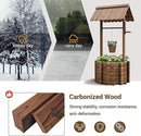 UDPATIO Wishing Wells for Yard, Large Wooden Wishing Well Planter for Outdoors, Upgrade Wishing Well with 4 Reinforced Rod & Hanging Bucket for Garden Patio Lawn Backyard Home Decor by GreenHaven Gardens