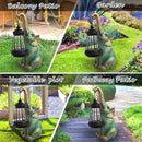 Elephant Garden Statue Outdoor Décor with Solar Lights Lantern,Elephant Solar Light Figurines Outside Decorations for Yard，Lawn Patio, Balcony, Unique Housewarming Gifts by CozyNest Decor