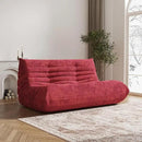 Bean Bag Chair, Loveseat Fireside Chair Bean Bag Sofa Large Bean Bag Chair for Adults, 2 Seater Bean Bag Chairs for Teens with High Density Comfortable Foam, Bean Bag for Living Room (Red) by CozyNest Decor